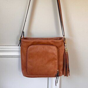 Lily & Ivy Brown Faux Leather Purse